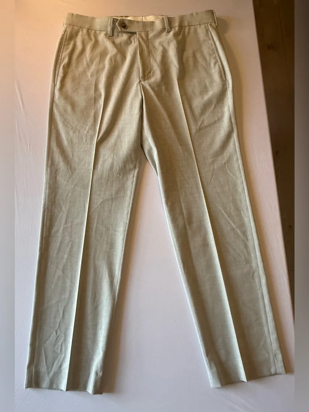 Ralph Lauren Men's Dress Golf Pants 34W X 30L Rn#90736 Light Gray Flat Front